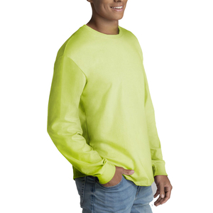 เสื้อยืดแขนยาวผู้ชายผ้าฝ้ายเนื้อนุ่มพิมพ์โลโก้แบบกำหนดเองคุณภาพพรีเมียมระบายอากาศได้ดีสไตล์ลำลองสตรีทแวร์ - Product Image 6