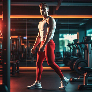 Amazing Industries Men's High Waist Ankle-Length Workout Compression Leggings-Spandex/Polyester Material Quick Dry Soft - Product Image 6