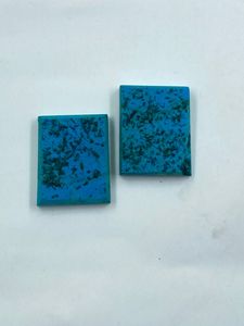 Pierre précieuse rectangulaire de forme coupée, couleur bleu turquoise, 55,40 carats, meilleure qualité pour la fabrication de bijoux - Product Image 1