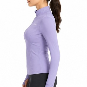 Women Yoga <b>Jacket</b> <b>Lightweight</b> Full Zip Athletic Sports <b>Jacket</b> with Thumb Holes Stretch Fabric for <b>Running</b> Gym Women Yoga <b>Jacket</b> - Product Image 3