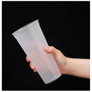 Tasses à thé élégantes en plastique PP, diamètre 90 mm, pour boissons chaudes/froides, bubble tea, matcha, café – Vente en gros pour usage commercial et domestique - Product Image 6