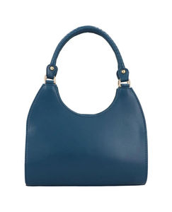 Bolso Tote Azul de Cuero Genuino Repujado, 80g, Gran Capacidad, Bolso de Hombro Portátil para Uso Diario, Viajes y Compras - Product Image 2