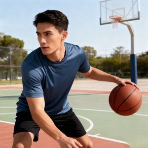 Camiseta de Gimnasio para Hombre de Alta Calidad con MOQ Bajo, Camiseta de Algodón Mercerizado Premium con Logotipo Personalizado, Diseño Sólido, Venta al Por Mayor de Fábrica - Product Image 3