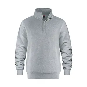 Sudadera de Hombre de Primera Calidad Fabricada por OEM, 100% Algodón Francés, Estilo Clásico, Cierre de Cremallera 1/4, Ajuste Regular, para Invierno - Product Image 5