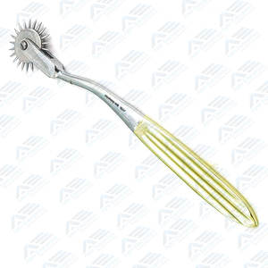 Instrumento quirúrgico de diagnóstico de molinete para pruebas nerviosas y sensoriales, molinete de Wartenberg neurológico dorado cromado - Product Image 2