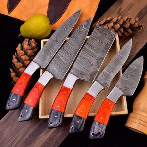 Ensemble de couteaux de cuisine de style Damas de qualité supérieure, manche en bois, couteaux de chef, couteaux de découpe professionnels, collection de couteaux culinaires, camping - Product Image 2