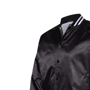 Chaqueta Satinada Resistente al Viento de Alta Calidad y Bajo MOQ, Nuevo Diseño, Chaqueta Varsity Satinada para Hombre, Chaqueta Satinada Resistente al Viento Ecológica Personalizada para Hombre - Product Image 5