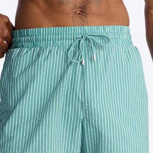 Pantalones Cortos a Rayas para Hombre con Cordón y Logotipo, Material de Alta Calidad, Cintura Elástica, Bolsillos Laterales para Mayor Comodidad, para Compradores al por Mayor - Product Image 2