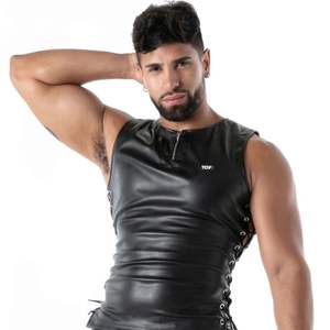 Pantalones Cortos Largos de Cuero Sintético Negro para Hombre, Estilo Fetiche, Ajustados, Sexys, para Fiesta, Moda - Product Image 6