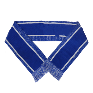 Ensemble bonnet et écharpe longs en tricot rayé bleu et blanc avec logo personnalisé Alpha Phi Beta Sorority, bonnet à pompon, pour l'hiver, pour les universités et les collèges - Product Image 4