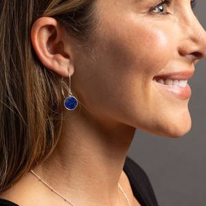 Natural White Labradorite Heat Treated Jade Drop <b>Earrings</b> 925 Sterling Silver Long Peace Design Trendy Wedding Engagement Gift - Product Image 2