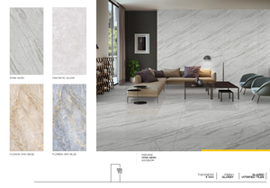 Azulejos de Porcelana Cerámica de Alta Calidad 600x1200mm, Acabado Brillante, 8mm de Grosor, Textura Sólida, Homogéneos, Modernos para el Hogar - Product Image 5