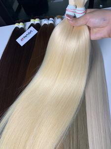 Extensiones de cabello a granel más vendidas Cabello de un solo donante Double Drown 100 gramos Colores claros 22 pulgadas - Product Image 3