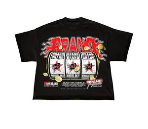 Camiseta de Manga Corta Holgada para Hombre, Primavera/Verano 2026, Estilo Americano Moderno, Distintivo y Divertido, 100% Algodón, Anti-Pilling - Product Image 1