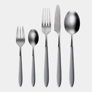 Ensemble de couverts en métal de haute qualité, en acier inoxydable, fourchette, cuillère, couteau pour la salle à manger et la cuisine - Product Image 5