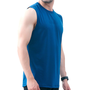 Camiseta sin mangas para hombre a bajo precio, a la moda, para verano, de alta calidad, transpirable, con aberturas para correr, tallas grandes, personalizada - Product Image 4