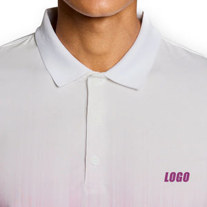 Polo Ligero de Golf con Degradado para Hombre, Premium, Transpirable, Elástico, Informal, Verano, con Opción de Logotipo Personalizado - Product Image 4