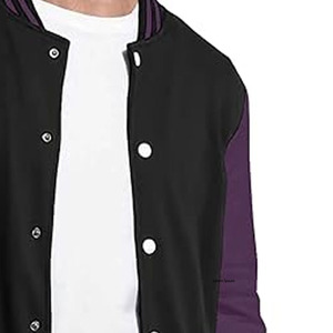 Custom Geometric Patchwork Stand Collar Wool Varsity <b>Jacket</b> for <b>Men</b> <b>Baseball</b> <b>Jacket</b> with Graffiti Design - Product Image 1