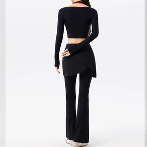 2026 Wholesale Best Quality Women Skirted <b>Leggings</b> Tummy Control Pickleball Tennis Golf Pants With <b>Skirt</b> - Product Image 4
