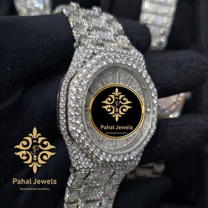 Reloj Mecánico con Incrustaciones de Diamantes, Correa con Pedrería, Reloj de Pulsera Analógico, Joyería de Moda de Lujo, Regalo - Product Image 4