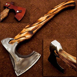 Hacha con mango de madera de alta calidad hecha en Pakistán, herramienta de corte con espiga plana, venta al por mayor y precio económico - Product Image 1