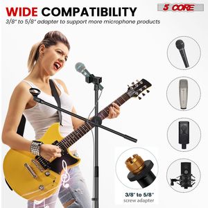 2 Soportes de Micrófono de Trípode Ajustables en Altura con Brazo Telescópico, Accesorios para Micrófono - Product Image 6