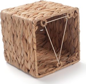 Boîte à mouchoirs portable en jacinthe d'eau, faite à la main, écologique, de haute qualité, style vintage, couleur et logo personnalisables, pour la table et la salle à manger - Product Image 2