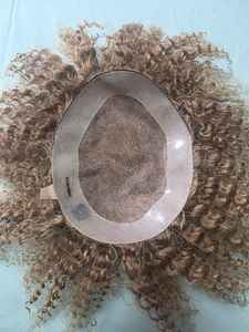 ทูเป้ผมแท้แบบหยิกสไตล์อินเดียสำหรับผู้ชาย ฐานโมโน Prothes-TAZ HAIR BANGLADESH - Product Image 3