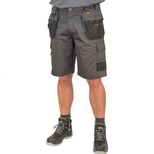 Shorts de travail robustes pour hommes, multi-poches, porte-outils, boucle, coton, polyester, construction durable - Product Image 4