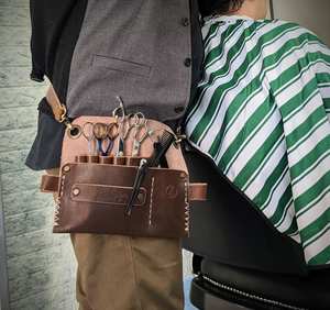 Étui de protection pour ciseaux de barbier en cuir de vachette robuste, organiseur d'outils, anti-odeur, LBSH-0016 - Product Image 1