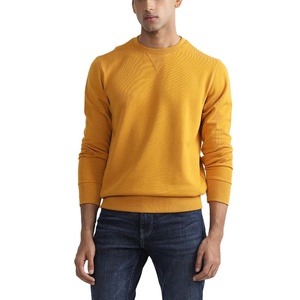 Factory-Made Custom Logo Printed Men's Crew Neck Sweatshirt 100% Cotton Pullover Autumn O-Neck Hoodies - Product Image 5