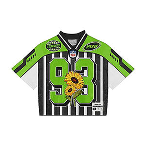 Nueva Camiseta Deportiva de Fútbol para Hombre, Diseño Degradado de Malla, Transpirable, con Estampado DTF, Servicio OEM - Product Image 4