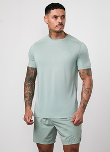 Camiseta Deportiva de Secado Rápido para Hombre, Manga Raglán, Corte Regular, Tejido de Punto, Logotipo Personalizado Bordado, Ropa de Gimnasio OEM - Product Image 5