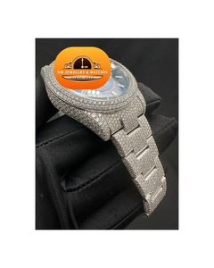 นาฬิกาข้อมือควอตซ์ผู้ชาย NM JEWELLRY หน้าปัดทรงกลม ตัวเรือนสแตนเลส พร้อมกระจกคริสตัล รุ่นลิมิเต็ดอิดิชั่น สไตล์ฮิปฮอปสุดหรู พร้อมกล่อง - Product Image 2