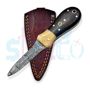 Top Quality Handmade Damascus Steel Wood Oyster <b>Knife</b> Non-Slip Grip <b>Handle</b> Eco-Friendly Clam Shell fish Opener Tool Custom - Product Image 4