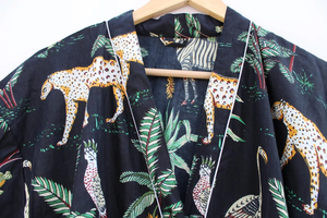 Camisón Kimono de Algodón 100% para Mujer, Diseño de Dibujos Animados con Impresión Digital, Hecho a Mano, Cuello en V, Cintura Elástica, Suave, Verano, ODM, Naaz Textile - Product Image 3