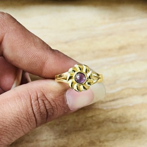 Premium Design Trendy Look Flower Shape <b>Ring</b> Amethyst <b>Statement</b> Dainty <b>Ring</b> Handmade Modern Floral Wholesale <b>Ring</b> For Women - Product Image 4