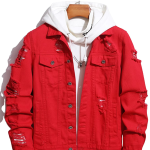 Chaqueta de Mezclilla Personalizada para Hombre con el Último Diseño, Mezclilla de Alta Calidad a Precio de Mayoreo con Color Personalizado - Product Image 1