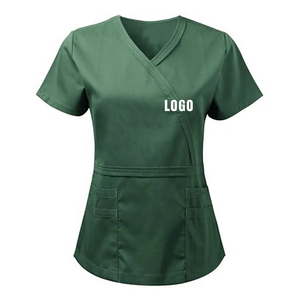 New Fashionable <b>Plus</b> <b>Size</b> Nursing <b>Scrubs</b> Sets Customized Hospital Uniform Tops for Women Nurse hospital sets - Product Image 4