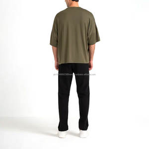 เสื้อยืดผู้ชายไซส์ใหญ่ ผ้าฝ้าย 100% แบบสั่งทำพิเศษ ทรงหลวม ไหล่ตก แขนสั้น แห้งเร็ว ทรงโอเวอร์ไซส์ - Product Image 5