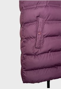 Colección GRACE: Chaleco Acolchado para Mujer, Chaqueta de Mezclilla con Capucha, Cierre de Cremallera, Manga Larga, Color Sólido - Product Image 4