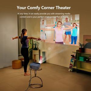 Proyector AUN A45 1080p Real 850 ANSI Video Android Google, el Mejor Proyector Pequeño para Mostrar Datos, Pantalla 3D, Netflix, Portátil y Económico - Product Image 4