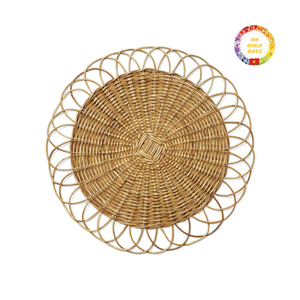 Rattan <b>Placemat</b> for Cafe Table | Natural Boho Decor | Heat Resistant Mat Bulk - Product Image 5