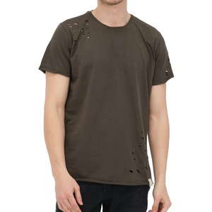 เสื้อยืดแขนสั้นลายพรางผู้ชาย คอกลม สไตล์ลำลอง ทรงปกติ พิมพ์ลายดิจิทัล ผ้าฝ้าย 100% ระบายอากาศได้ดี ผ้าเจอร์ซีย์ถัก - Product Image 1