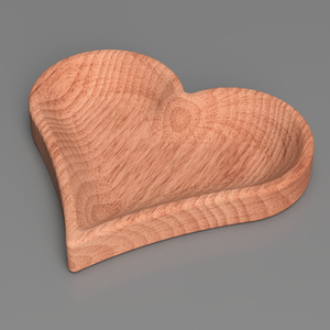 Multifunctional Eco-Friendly Polished Classic Wooden <b>Heart</b> Shape Bowl for Dining Table Dessert and Snacks Serving - Product Image 6