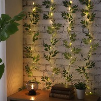 Guirlandes lumineuses de Noël, nouvelles guirlandes LED artificielles en saule de 2 mètres, alimentées par piles, lumière chaude, pour la décoration de mariage et de la maison