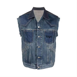 Gilet en jean respirant et personnalisé pour homme, nouvelle collection, 100 % haute qualité, dernier design, Haus Industries - Product Image 3