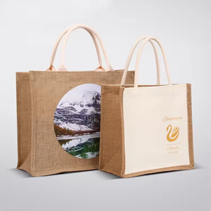 Large Size Jute Shopping <b>Bag</b> with Strong Handles for Heavy Items - Product Image 1