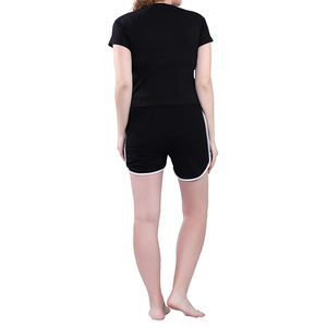 Hot Selling Product Breathable 2 Pieces <b>Women</b> Shorts <b>Sets</b> In Stock Customized Design Cotton Made <b>Women</b> Shorts <b>Set</b> - Product Image 3