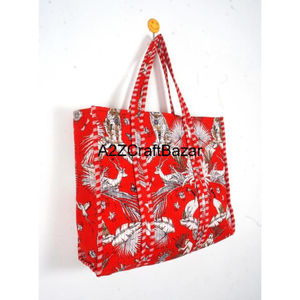 Bolso de playa grande acolchado de algodón bohemio hecho a mano con rayas, para mujer, con asa larga, para llevar al hombro, ideal para fiestas, compras, uso diario y exposiciones. - Product Image 6